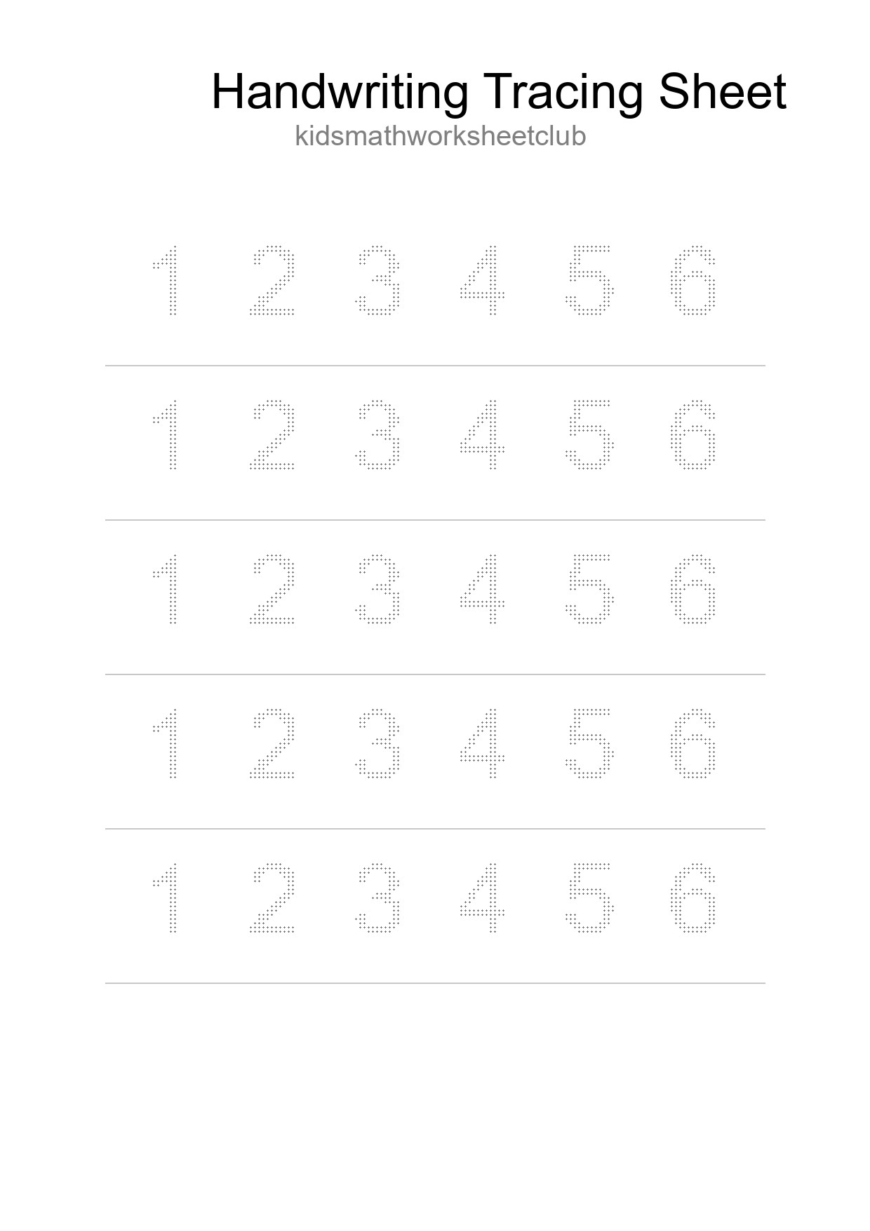 Printable Tracing Worksheet For Kids - Part 230